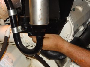 Unscrewing the 2nd zinc