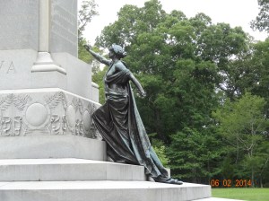 This is on one side of the Iowa statue