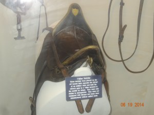 This is a saddle from the Civil War for a supply horse