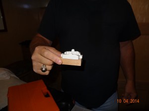 Wood to raise up the float