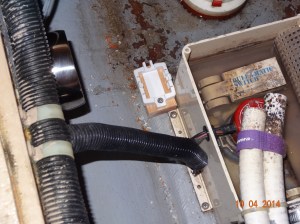 Float Base secured to floor of boat