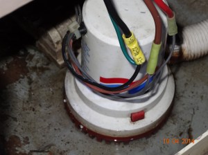 Bilge pump wires