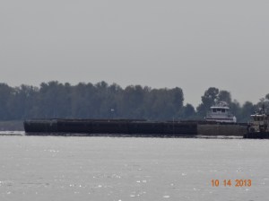 Tow passing Dredge