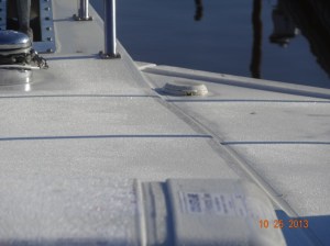 20131025 frost on boat at Pebble Isle