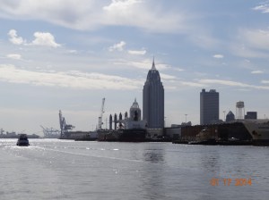 Ship that eventually passed us in the shipping line