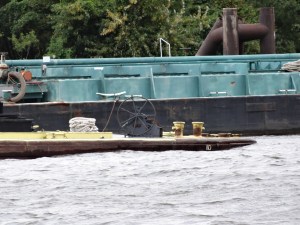 Looked like a sinking Barge