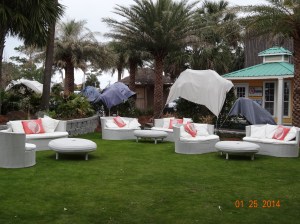 Sitting area at the resteraunt