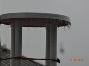 Ice on neighbors boat