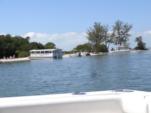 Here is the beach we anchored next to.  Not quite warm enough to swim to