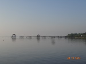 A little foggy leaving Dog River Marina