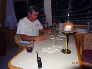 Gary playing Domino's