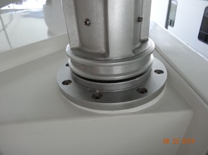 Where davit is run through roof