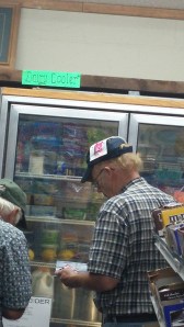 Hat with fly paper on it