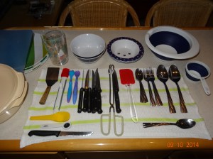 Dry dishes all ready to be put away