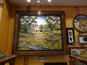 This picture all carved out of a single piece of wood