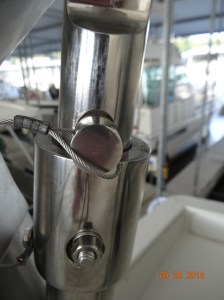 Close up of lift cylinder 