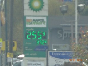 Cheap gas.