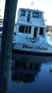 First Boat on Dock Face