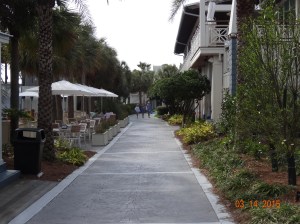 Down the walk to the Ships Store