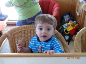 Lunch at the breakfast bar