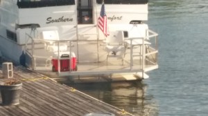 Weird addition to swim platform