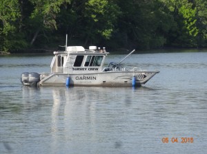 Garmin Survey Crew boat