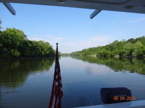 No current or wind while we floated, no engines, waiting for lock