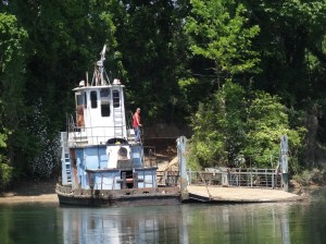 Dirt road ferry