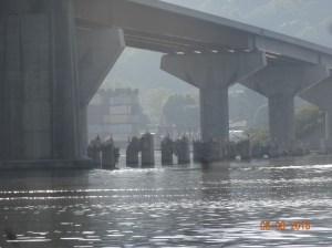 Old demolished bridge