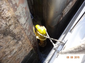 Bollard at Chickamauga Lock