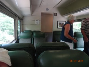 Back view, we are car number 1