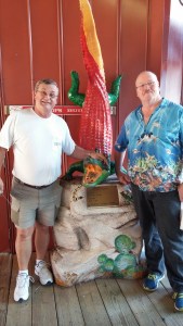 Cute Croc and couple of land lubbers