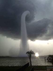 Water spout in Tampa Bay