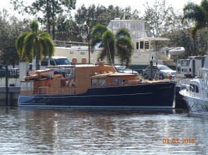 Nice boat, a lot of canvas