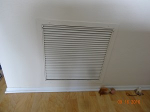 Here is where we replace our furnace filter